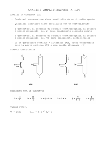 analisi amplificatori a bjt