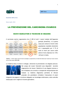 LA PREVENZIONE DEL CARCINOMA OVARICO