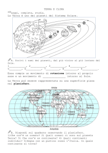 TERRA E CLIMA La Terra è uno dei pianeti del