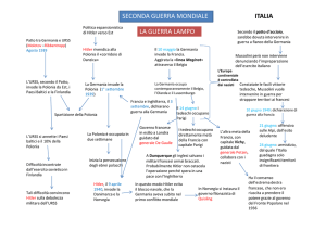SECONDA GUERRA MONDIALE LA GUERRA LAMPO ITALIA