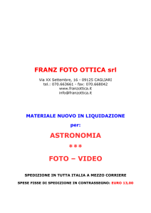 Materiale in liquidazione - Ottica Franz