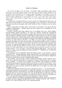 Paolo VI e l`Oratorio