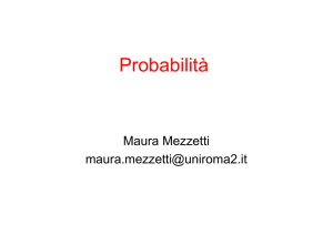 Probabilita 1 parte : una slide per foglio