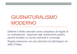 6. - GIUSNATURALISMO E RAZIONALISMO GIURIDICO
