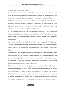 Introduzione alla Geotermia