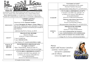 Maria madre dell`Azione Cattolica sostieni i nostri passi nel nostro