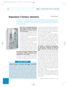 Dispensiamo il farmaco veterinario