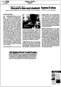 Un prof e due studenti hanno il virus