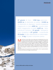 27 giorni di bici / 1900 km percorsi / 20000 m di dislivello in salita