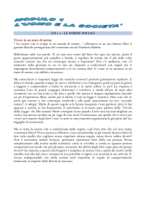 LE NORME SOCIALI Vivere in un mare di norme