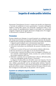 Capitolo 24 Sospetto di endocardite infettiva