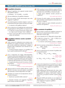 1 L`equilibrio dinamico 1 Spiega il significato dei seguenti termini