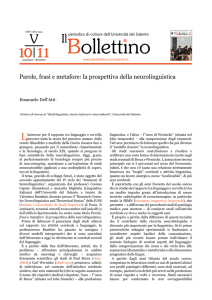 Parole, frasi e metafore: la prospettiva della