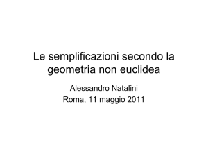Le semplificazioni secondo la geometria non euclidea