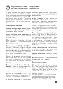 Regole comportamentali e consigli dietetici per la malattia da