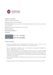 Progetto 1 codice 0007 Titolo: FUN WITH ALGORITHMS Struttura