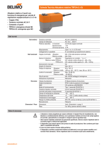 Scheda Tecnica Attuatore rotativo TRF24-2 (-O)