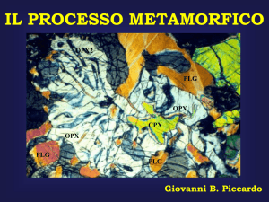 I FATTORI DEL METAMORFISMO