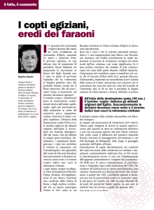 I copti egiziani, eredi dei faraoni