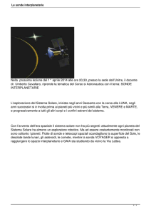 Le sonde interplanetarie