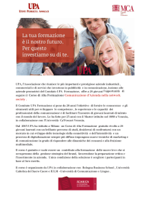 seguire il Corso di Alta Formazione Comunicazione d`Azienda nella