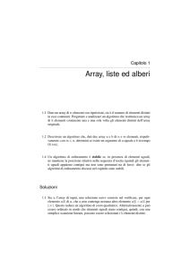 Array, liste ed alberi