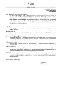 Eventi salienti delle epoche medievale e moderna.