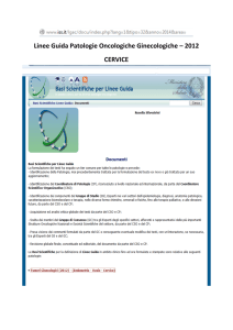 Linee Guida Patologie Oncologiche Ginecologiche