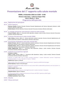 Programma - Ministero della Salute