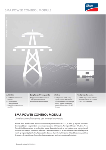 SMA POWER CONTROL MODULE - L`interfaccia multifunzione per