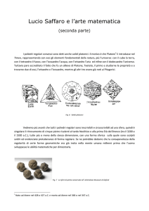 Lucio Saffaro e l`arte matematica