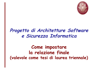 Progetto di Architetture Software e Sicurezza Informatica