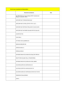 Voci di nuovo inserimento nel Nomenclatore Descrizione