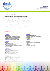 Corso Internet 1° livello NAVIGAZIONE WEB E