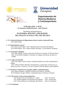economia, politica, religione: tra spagna e italia nel xix secolo