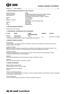 SCHEDA D`IGIENE E SICUREZZA