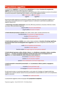 Proposizione oggettiva