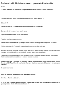 Barbara Lalli: Noi siamo così... questo è il mio stile!