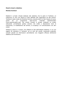 Mondi virtuali e didattica Michela Occhioni Statland è un`isola