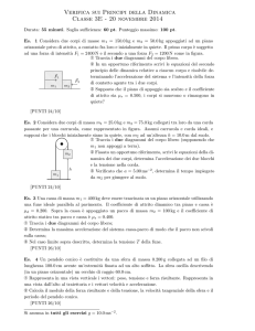 Verifica sui Principi della Dinamica Classe 3E