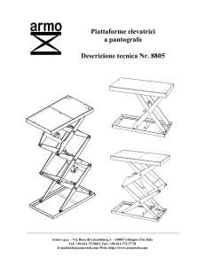 Descrizione tecnica tavole a forbice 8805