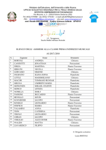 Elenco ammessi indirizzo musicale 2017.2018