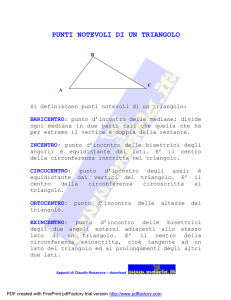 punti notevoli di un triangolo