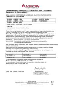 Dichiarazione di Conformità CE - PRO 10-15 OR