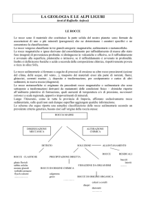 la geologia e le alpi liguri