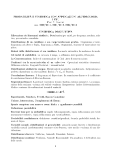 PROBABILIT`AE STATISTICA CON APPLICAZIONI