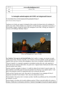 www.edicoladipinuccio.it La battaglia antindrangheta del GOEL nei
