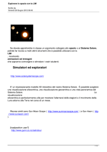 Esplorare lo spazio con la LIM