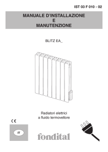 manuale d`installazione e manutenzione