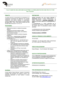 VALUTAZIONE DEL RISCHIO ELETTRICO